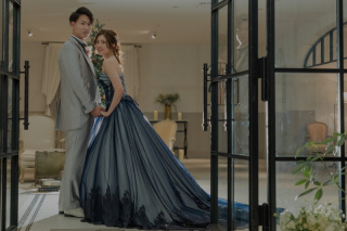 家族と一緒にカラードレスで♡館内洋装フォトプラン