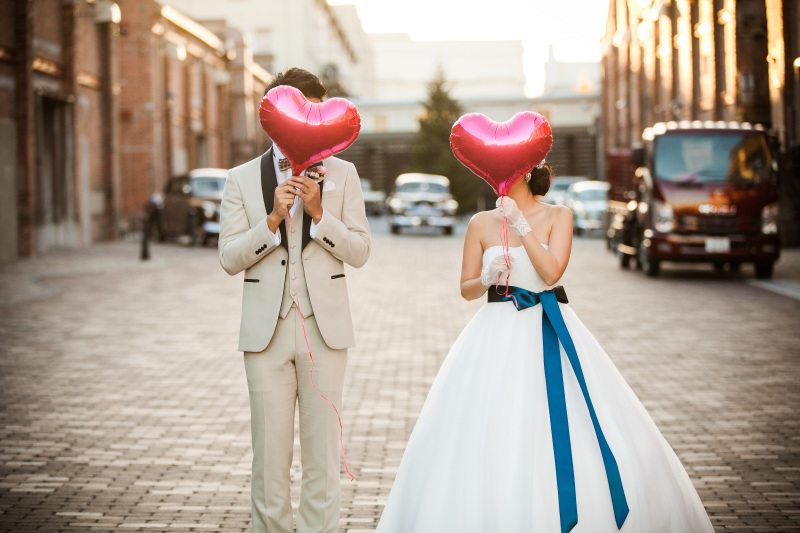 赤レンガ倉庫での思い出の一枚!