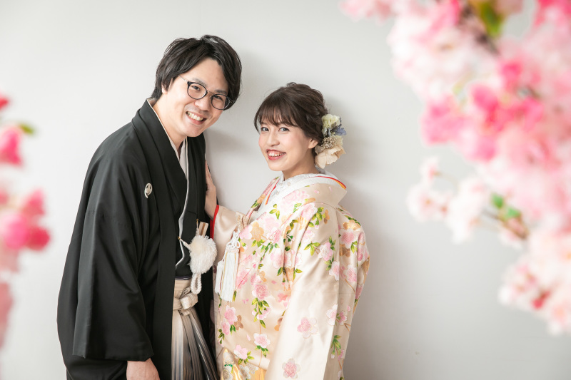 館内で桜フォト