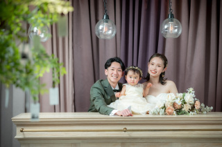 お子様と一緒に！館内洋装フォト＊