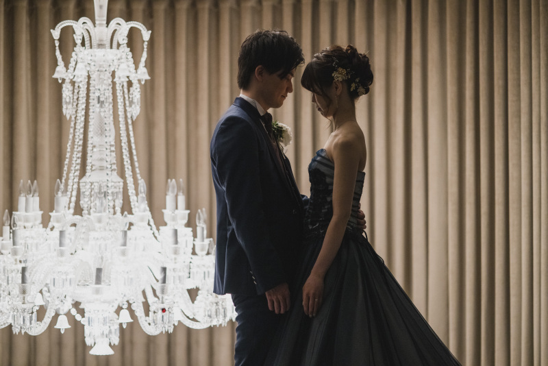 バカラのシャンデリアと共に