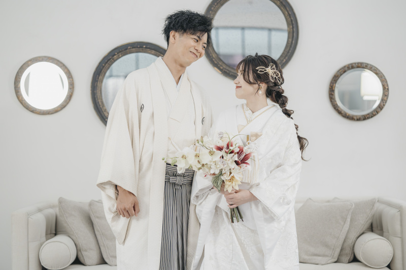 たくさんの小物を使用して＊館内和装　