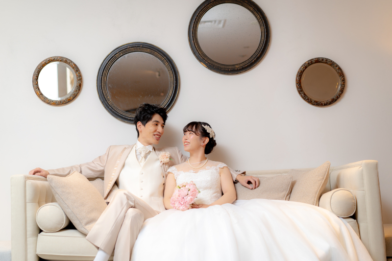 輝くふたり、お色直し完了