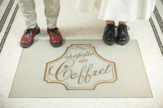 お揃いのくつを使って♡館内洋装