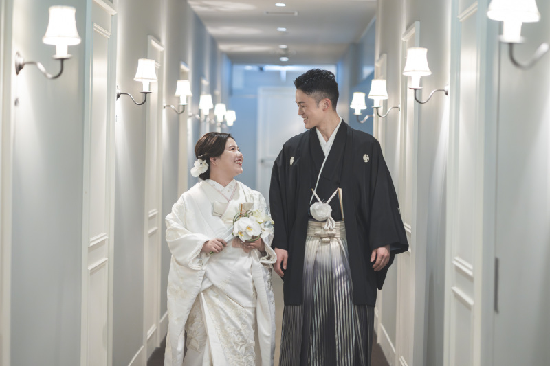 ヨーロッパをイメージをした廊下から撮影スタート