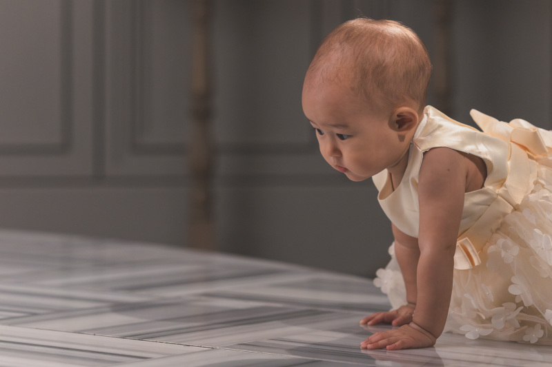 ハイハイ姿も☆*