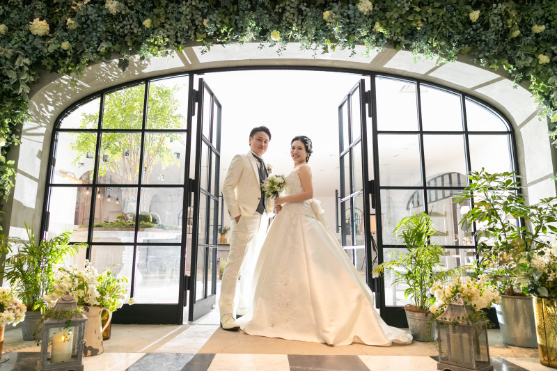 グリーンいっぱいのエントランス