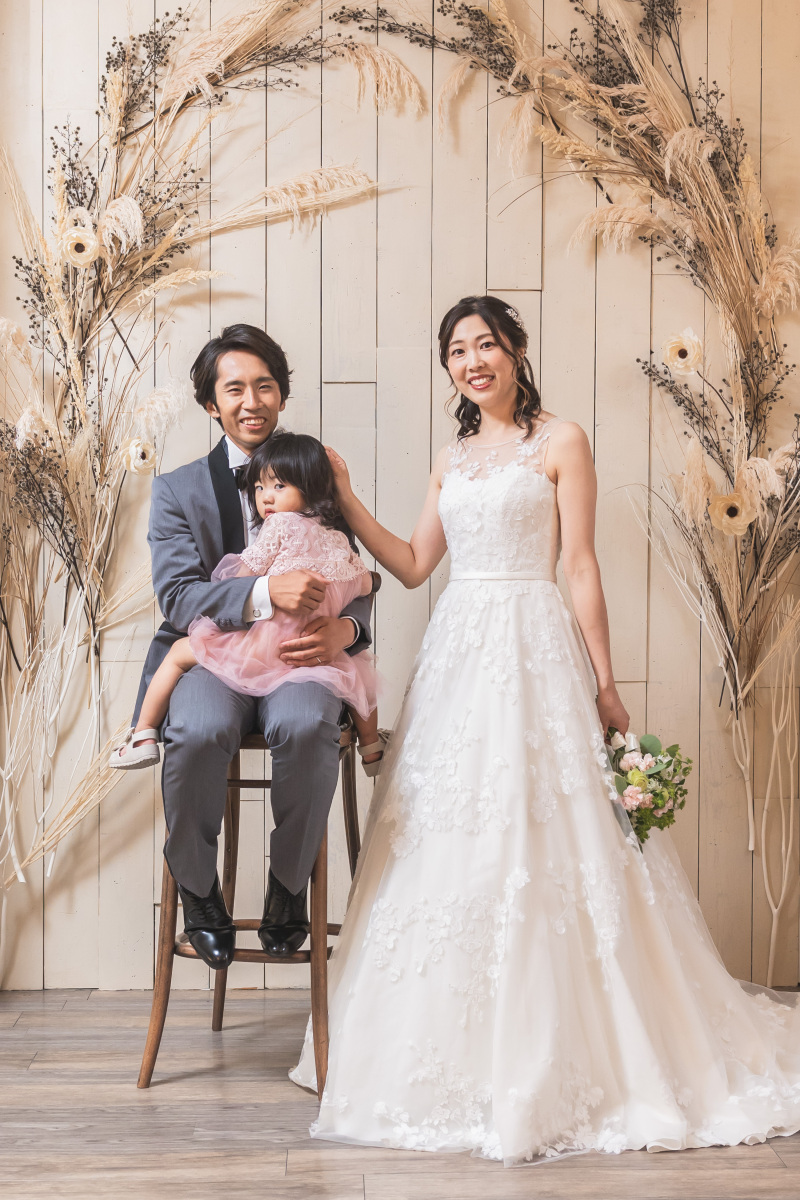 パパの膝の上で