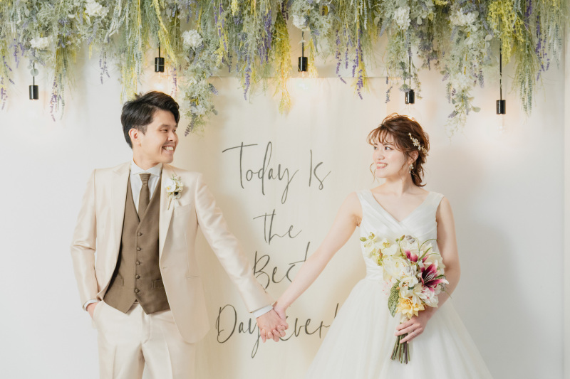 お二人らしく♪和装洋装2着撮影！