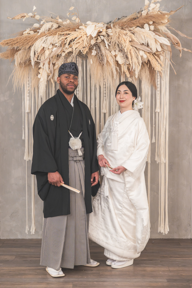 和装がお似合いのおふたり