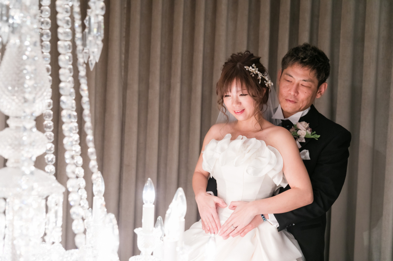 シャンデリアと一緒に