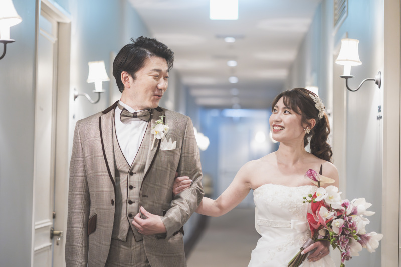 お二人腕を組んで♡