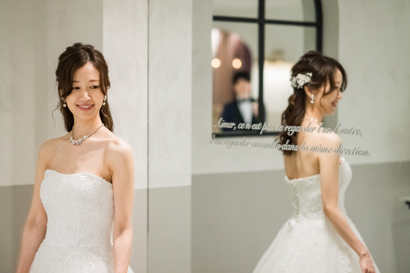 鏡ごしショット