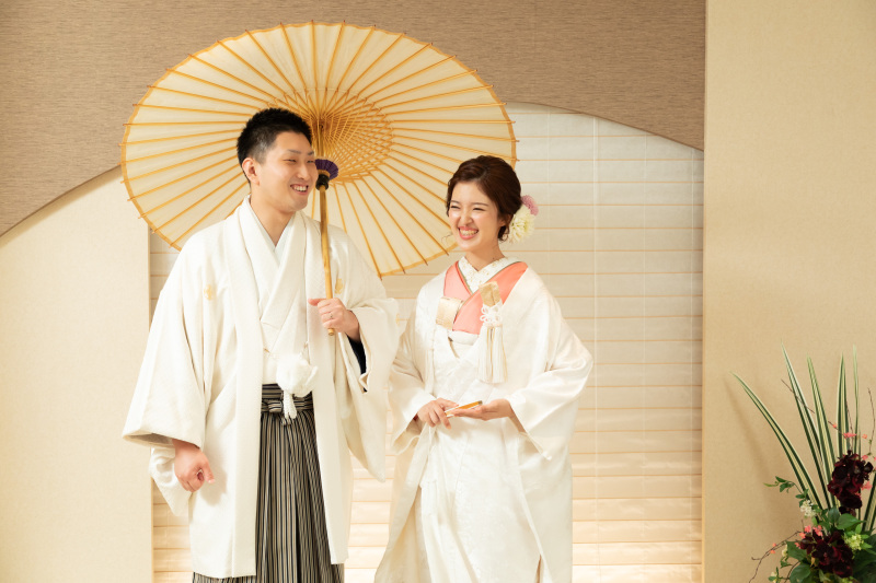 和装と洋装2着で館内撮影*