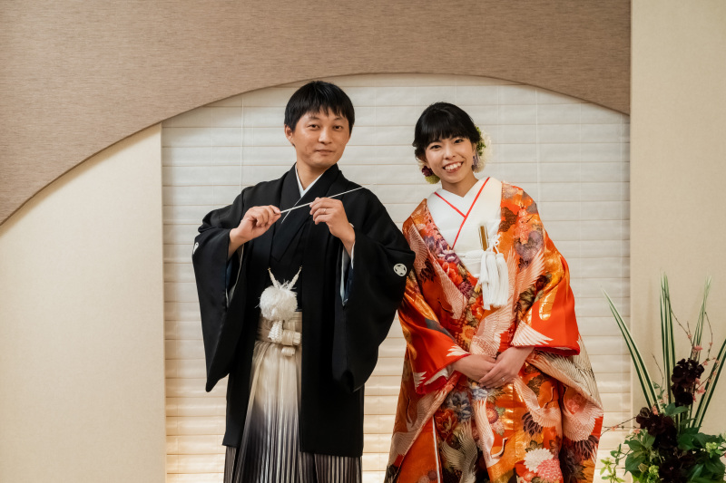 新郎様の手元に注目！！