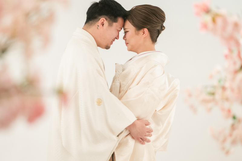 桜を取り入れ春らしい華やかな一枚も