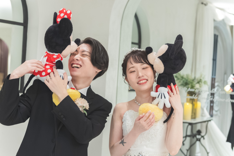 ウェディングドレスでも持込アイテムで♡