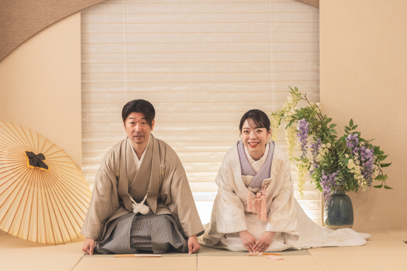 和装撮影では外せない正座ショットも！