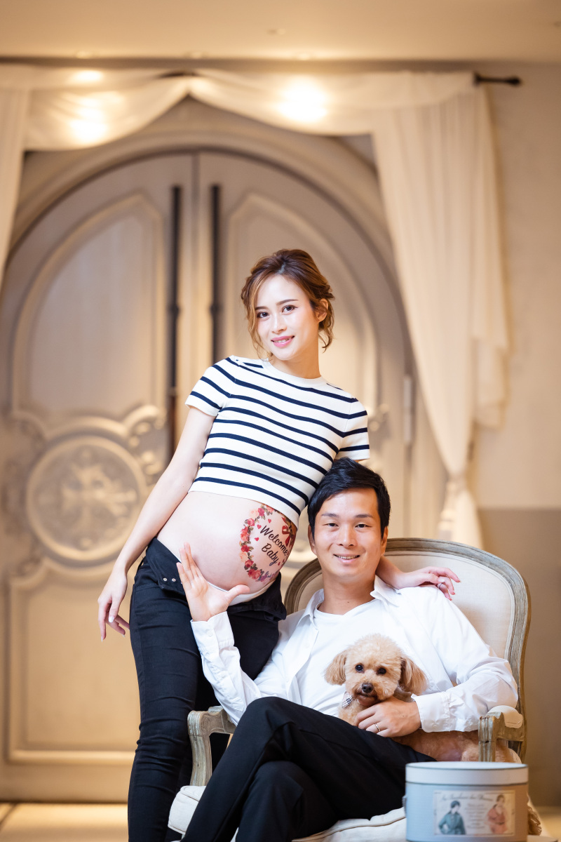 チャペル扉前で