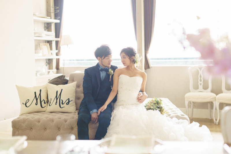 光が降り注ぐパーティ会場