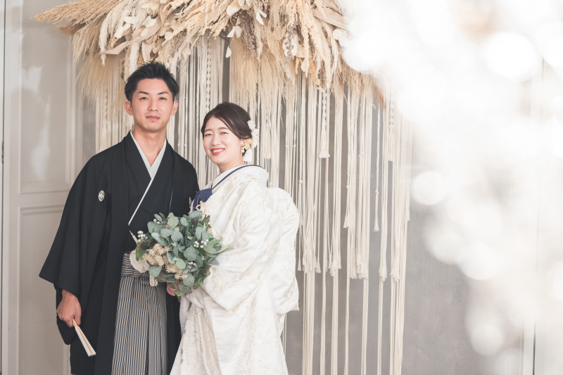 和装にも合うフォトブースで