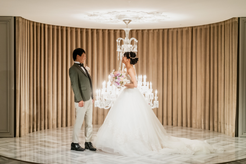 照れ笑いのお二人。