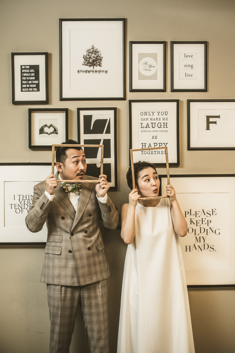 シックなフォトブースで