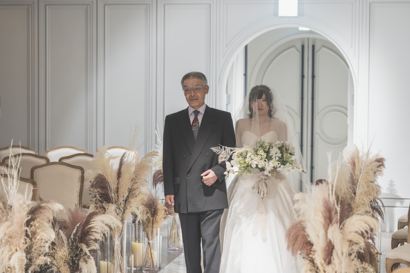 お父様とのバージンロード