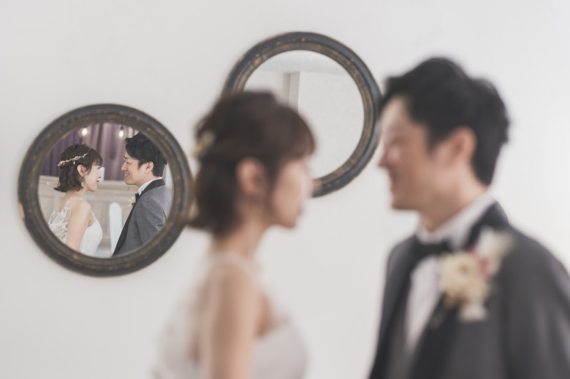 鏡を使ったオシャレカット！