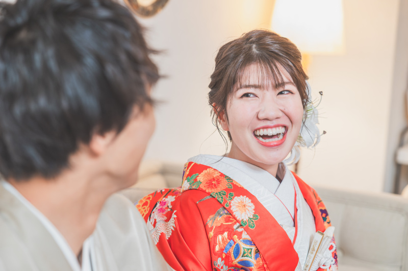 明るい撮影現場です