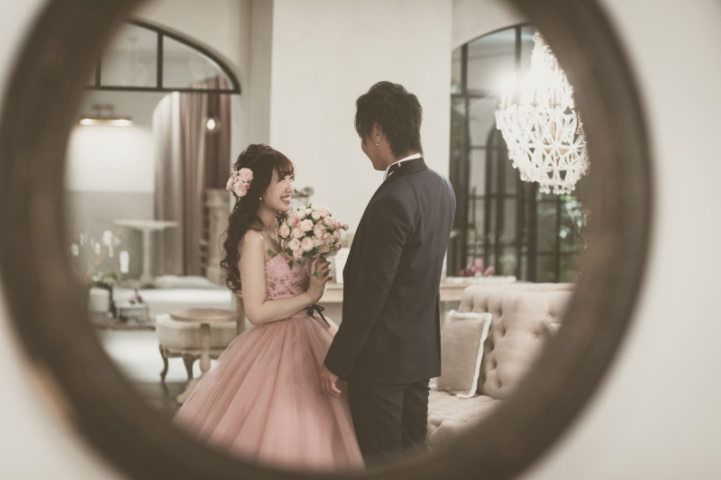 鏡越しのロマンチックショット！