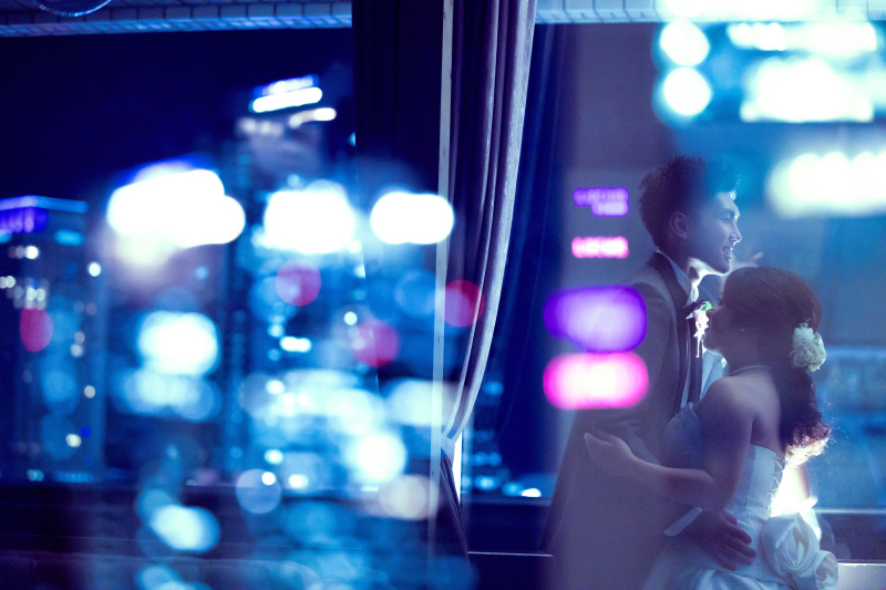 映画のワンシーンのようなナイトフォト