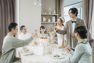 SWITCH梅田_【会食付きフォトウエディング】撮影の後はゆっくりお食事を堪能