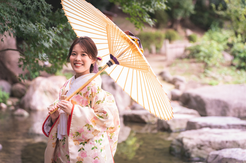 【和装ロケ慶沢園】和装にぴったり!風情たっぷりの日本庭園でフォトウエディング¥170,500!