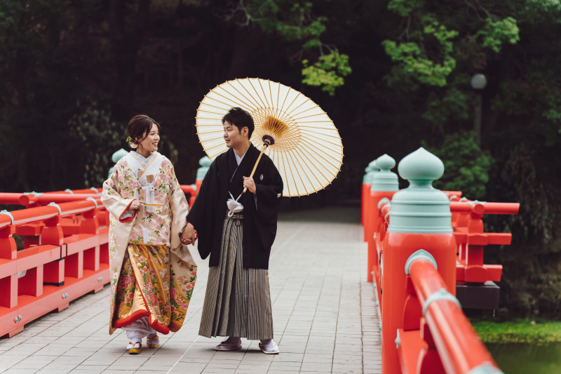 【和装ロケ慶沢園】和装にぴったり!風情たっぷりの日本庭園でフォトウエディング¥170,500!