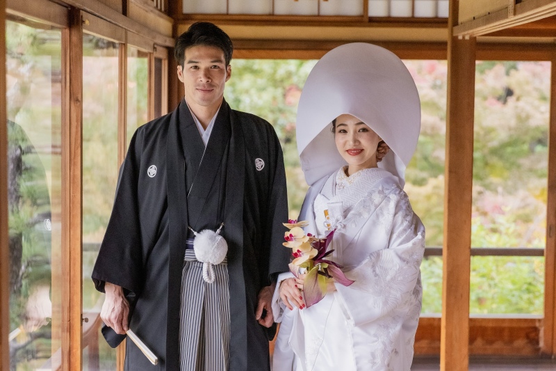 【慶沢園/和装ロケフォト】スタジオ撮影付き◆風情たっぷりの日本庭園!和装にぴったりのフォトウェディング