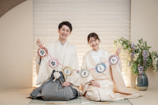 【毎月５組限定】スタジオ和装フォト&yen;71,500&rarr;&yen;54,780！結婚式の前撮りにもおすすめ＊