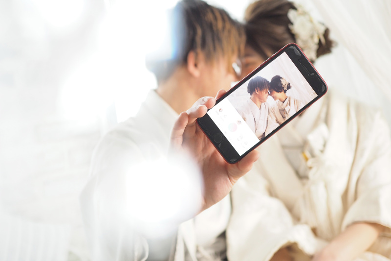 新郎様のカメラで