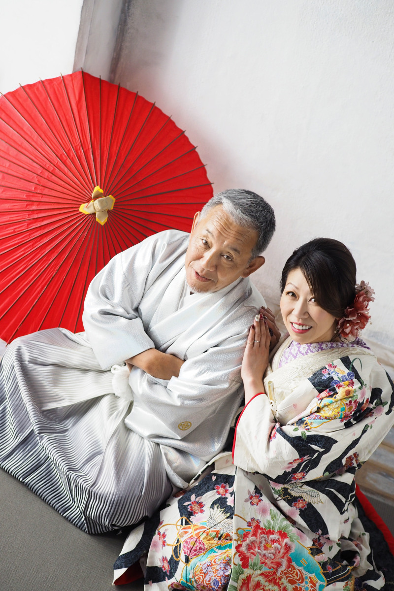 寄り添う新婦様