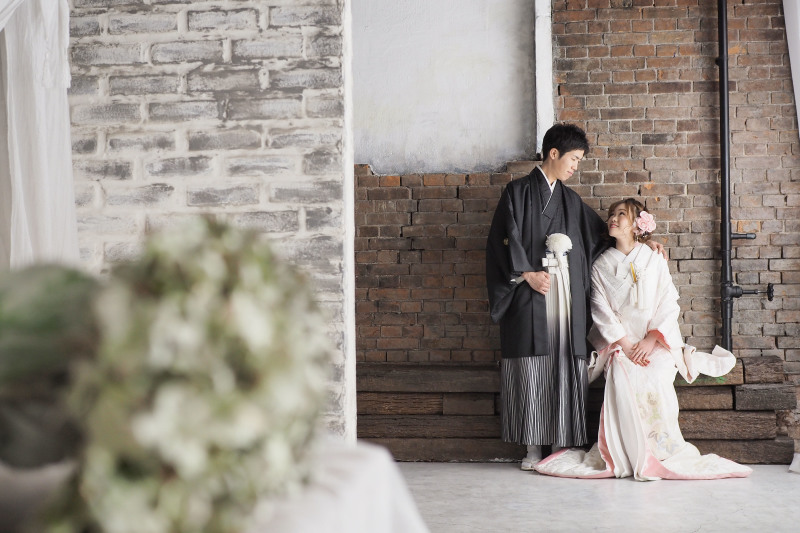 スタジオセット準備中も