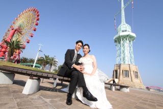 洋装ロケーション撮影