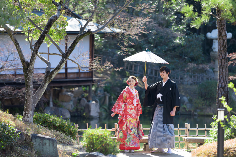 STUDIO ARC 神戸ハーバーランド店_庭園で撮影できる