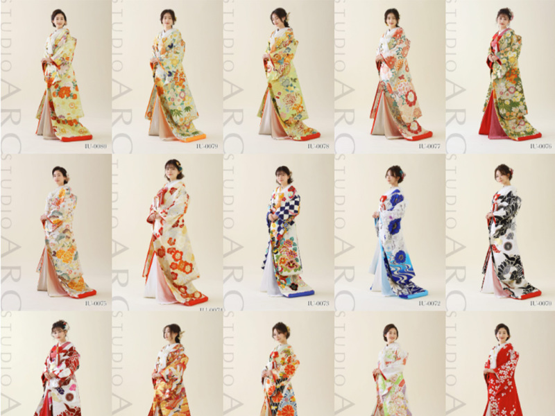 STUDIO ARC 神戸ハーバーランド店_色打掛・着物が豊富