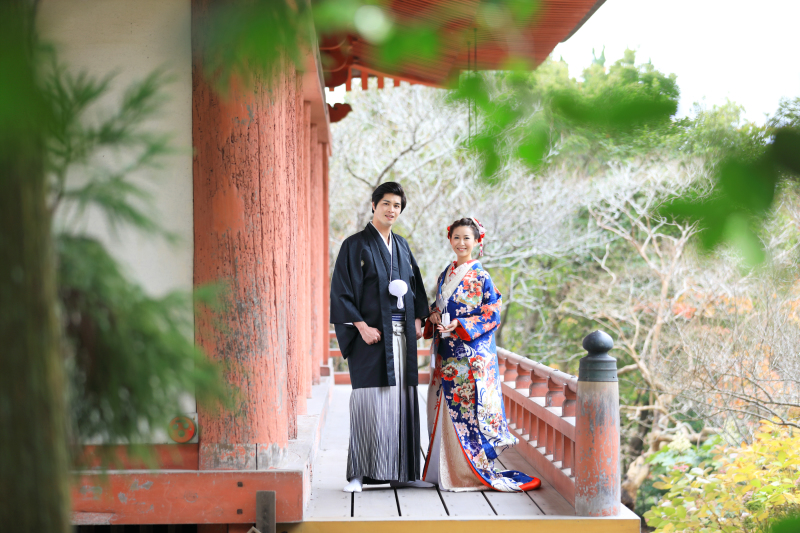 和装が映える寺社での撮影