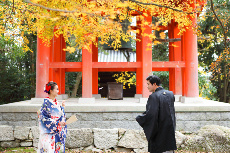 【衣装追加料金なし】太山寺ロケーション｜衣装選び放題&times;100カット&times;ヘアメイク込。国宝の建築美と四季に包まれる和装撮影を。