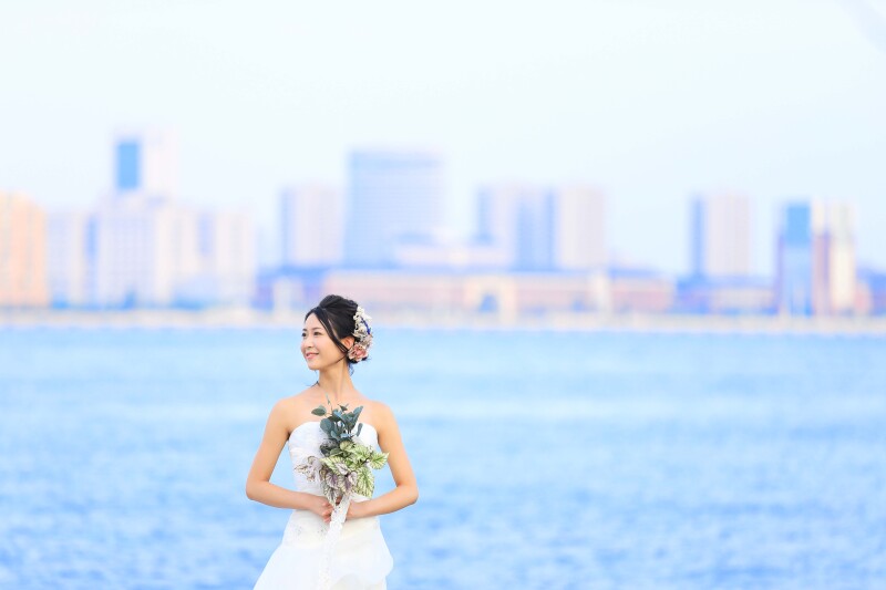 【衣装追加料金なし】ハーバーランド・ロケ｜衣装選び放題&times;100カット&times;ヘアメイク込の贅沢フルパック！手ぶらで叶う本格撮影