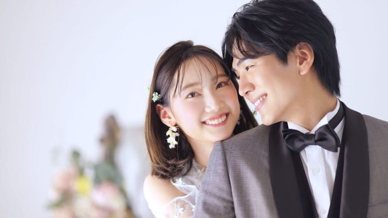 【衣装選び放題】スタジオ撮影／新郎新婦1着ずつ／店内衣装どれでも追加料金なし／和装・洋装どちらかお選びいただけます