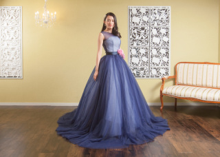 カラードレス（ネイビー）