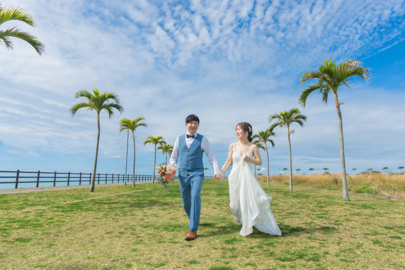 【ビーチ＆グリーン撮影プラン】青空とおふたりの笑顔☆
