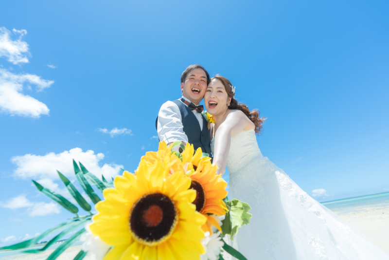 青い空・青い海の撮影日和な天気のもとで